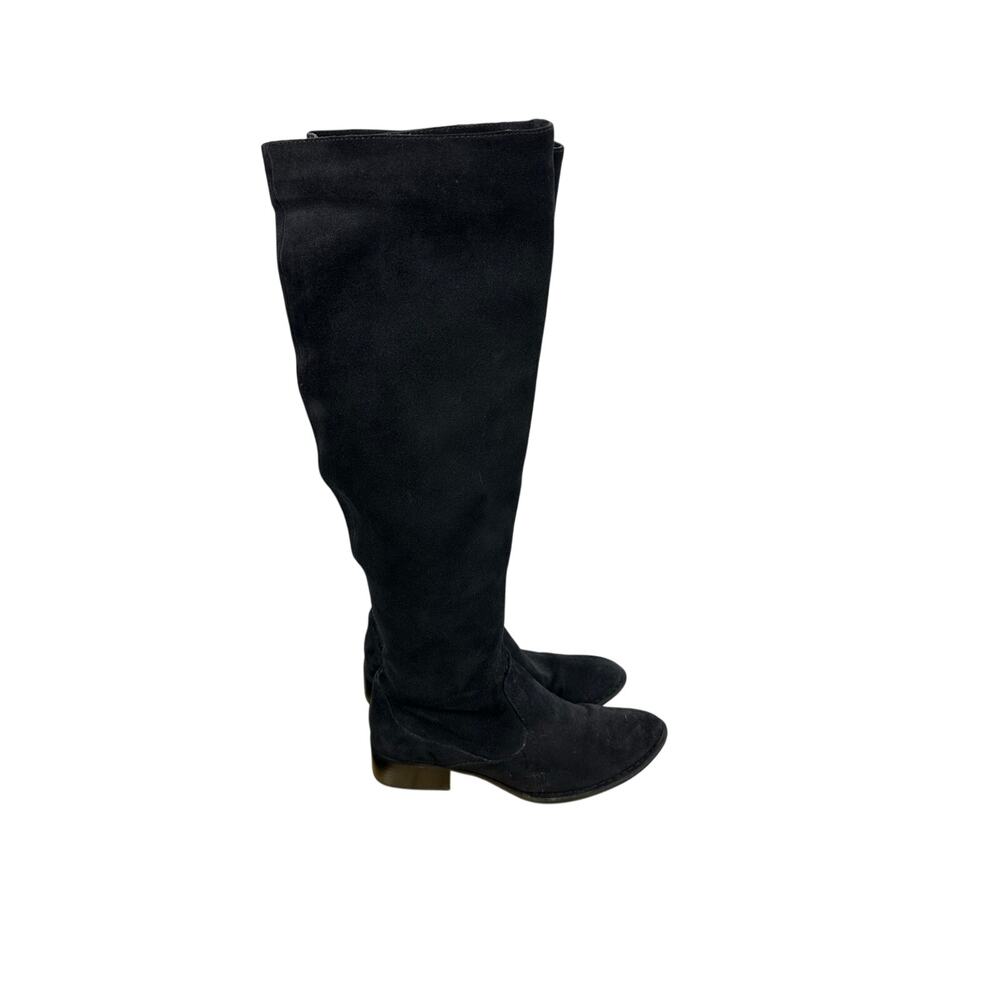 Born Crown W22480 Black Suede Knee High Boots Comfort Support 7.5 38.5 - Picture 2 of 10